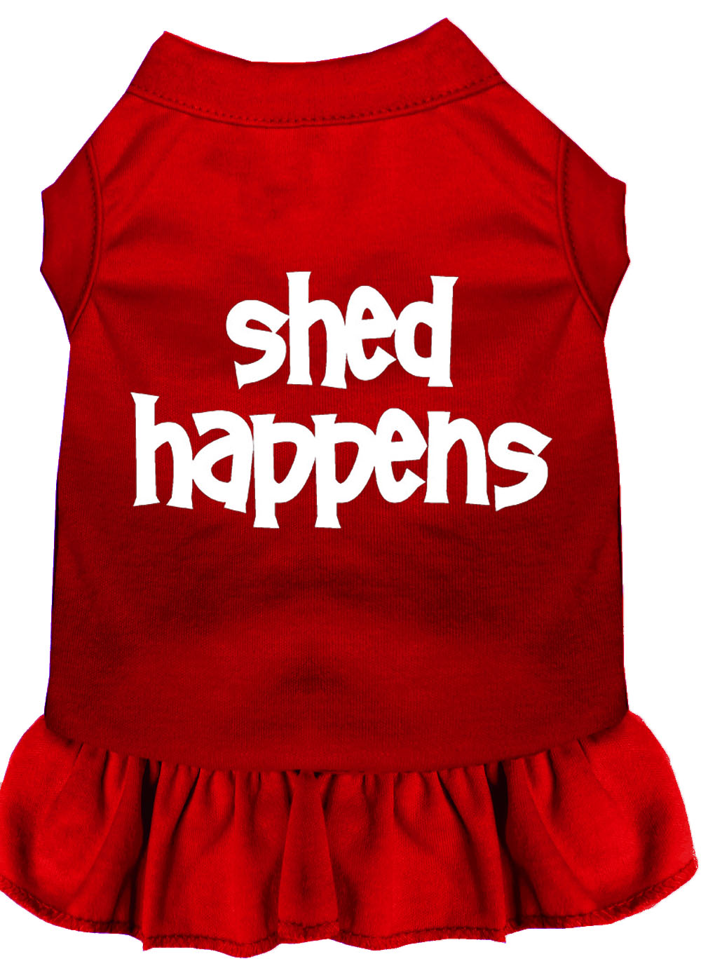 Shed Happens Screen Print Dress Red Med GreatEagleInc