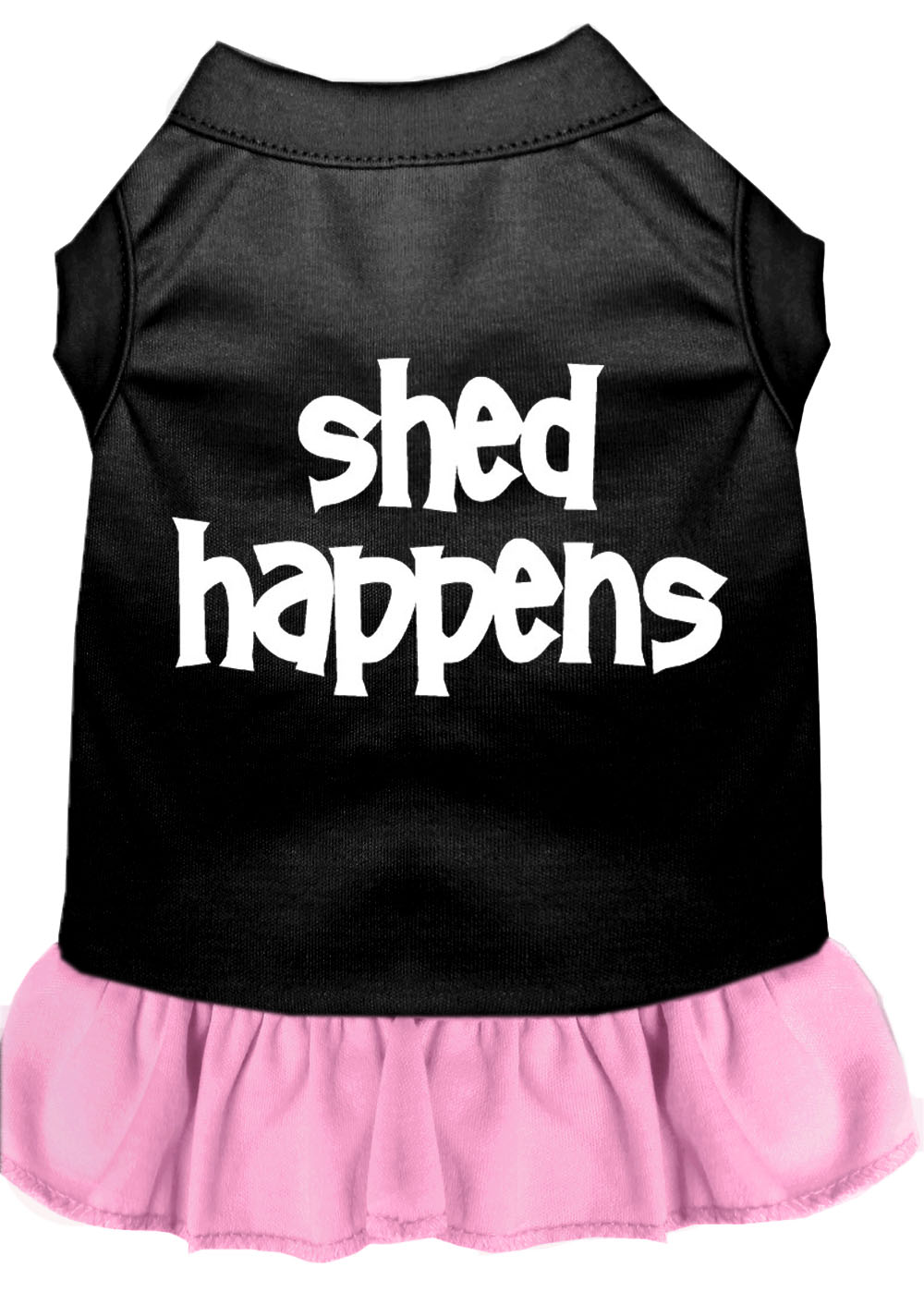 Shed Happens Screen Print Dress Black With Light Pink Sm GreatEagleInc