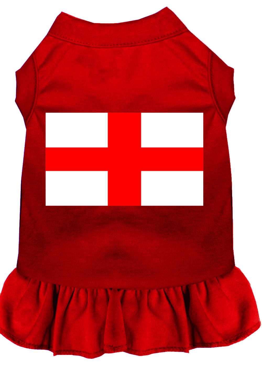 St Georges Cross Screen Print Dress Red 4x (22) GreatEagleInc
