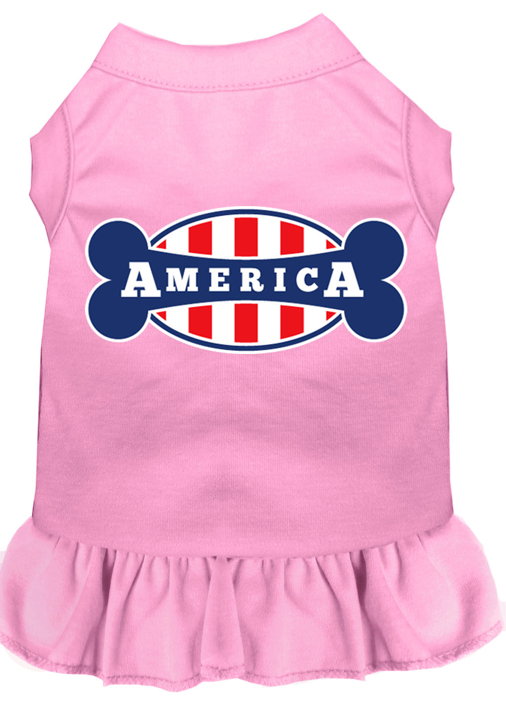 Bonely In America Screen Print Dress Light Pink Xxl Default Title
