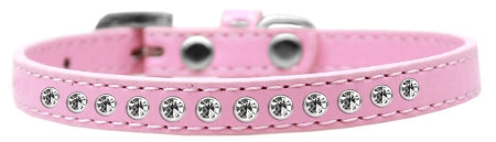 Clear Crystal Size 8 Light Pink Puppy Collar Default Title