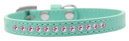 Light Pink Crystal Size 14 Aqua Puppy Collar Default Title