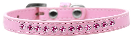 Bright Pink Crystal Size 16 Light Pink Puppy Collar Default Title
