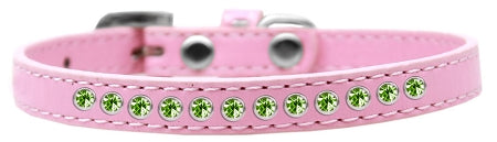 Lime Green Crystal Size 10 Light Pink Puppy Collar GreatEagleInc