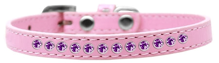 Purple Crystal Size 10 Light Pink Puppy Collar GreatEagleInc