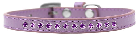Purple Crystal Size 10 Lavender Puppy Collar GreatEagleInc