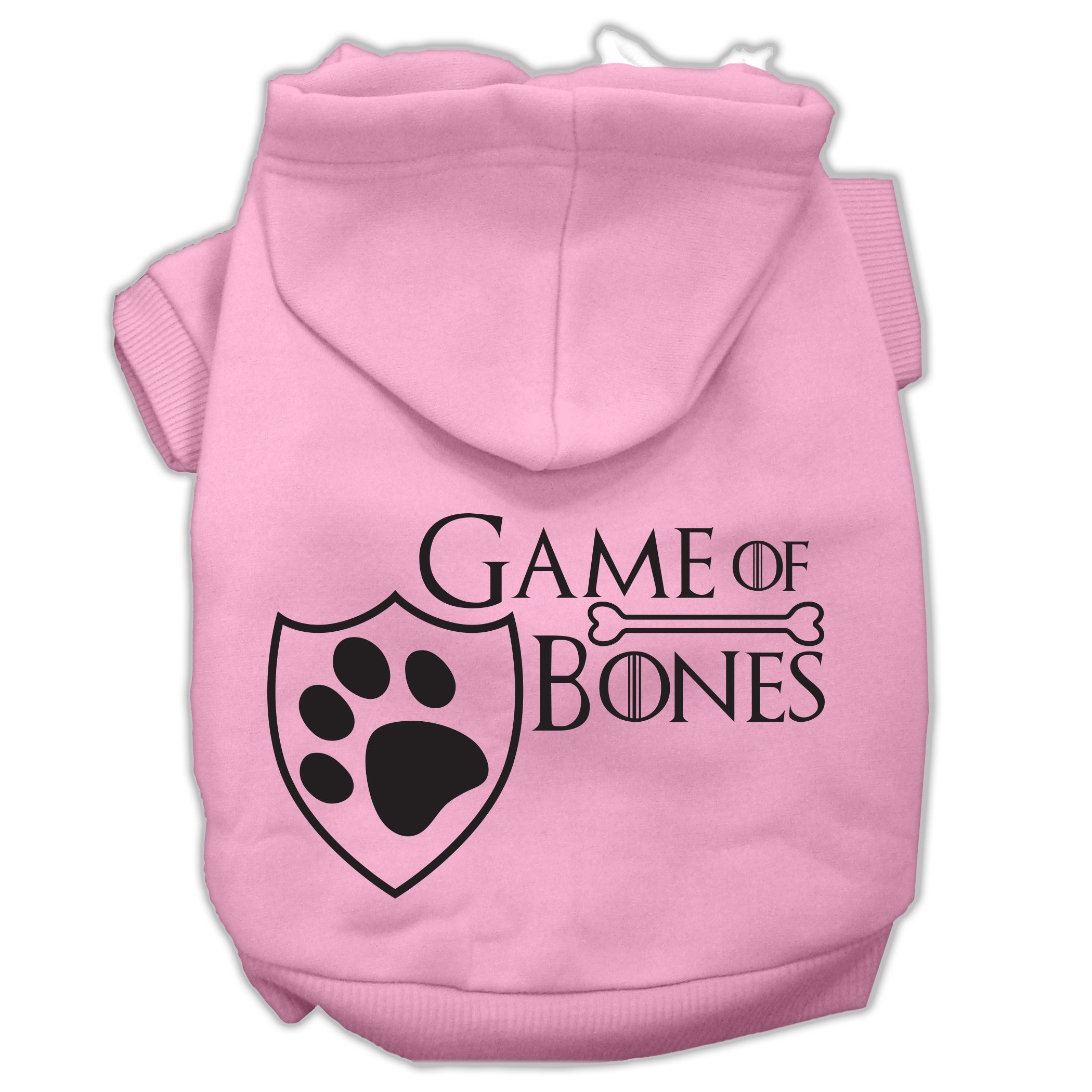 Game Of Bones Screenprint Dog Hoodie Light Pink S Default Title