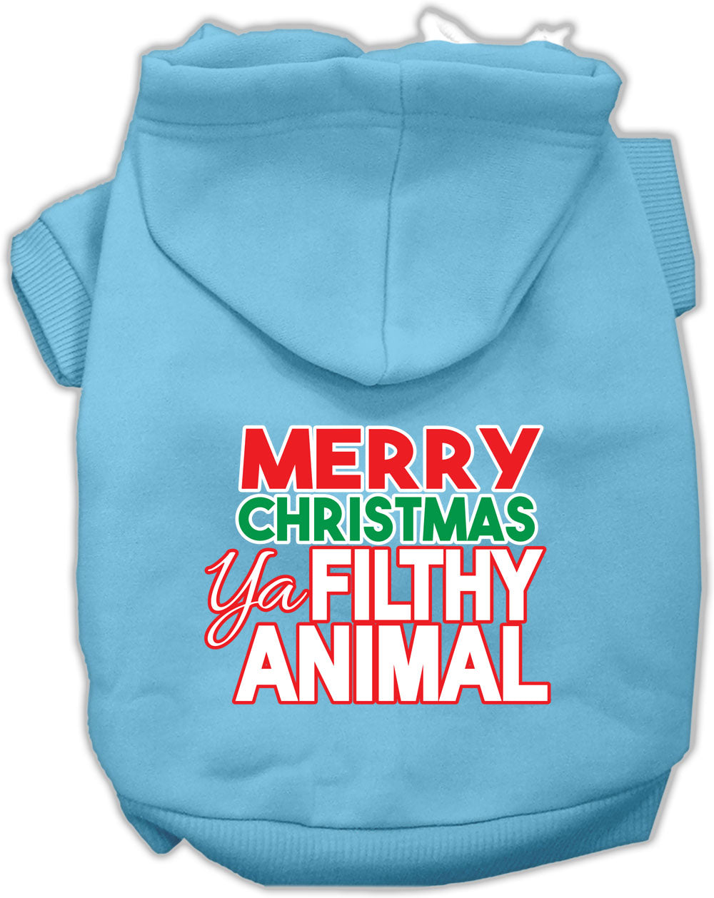 Ya Filthy Animal Screen Print Pet Hoodie Baby Blue Xxl Default Title