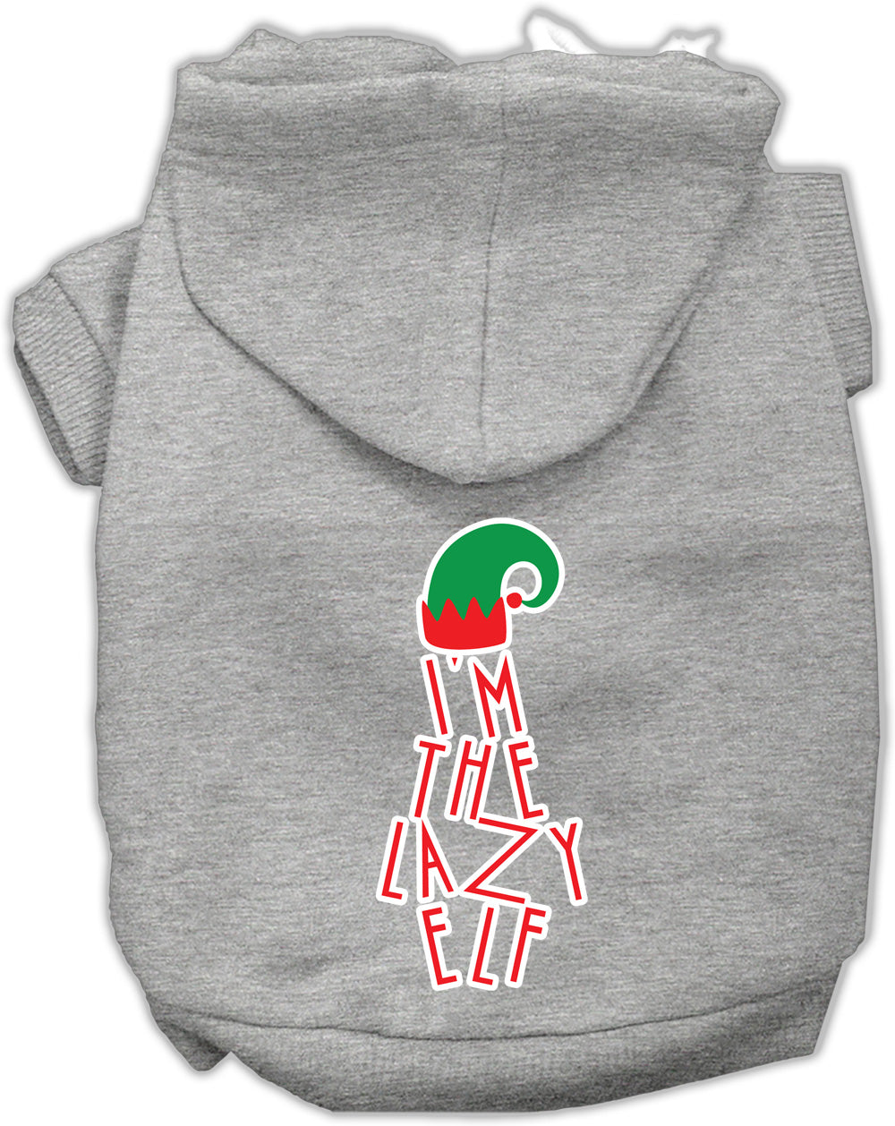 Lazy Elf Screen Print Pet Hoodie Grey Xxl Default Title