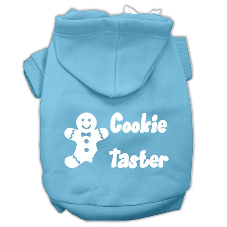 Cookie Taster Screen Print Pet Hoodies Baby Blue Size Lg GreatEagleInc
