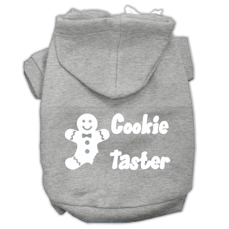 Cookie Taster Screen Print Pet Hoodies Grey Size Lg GreatEagleInc