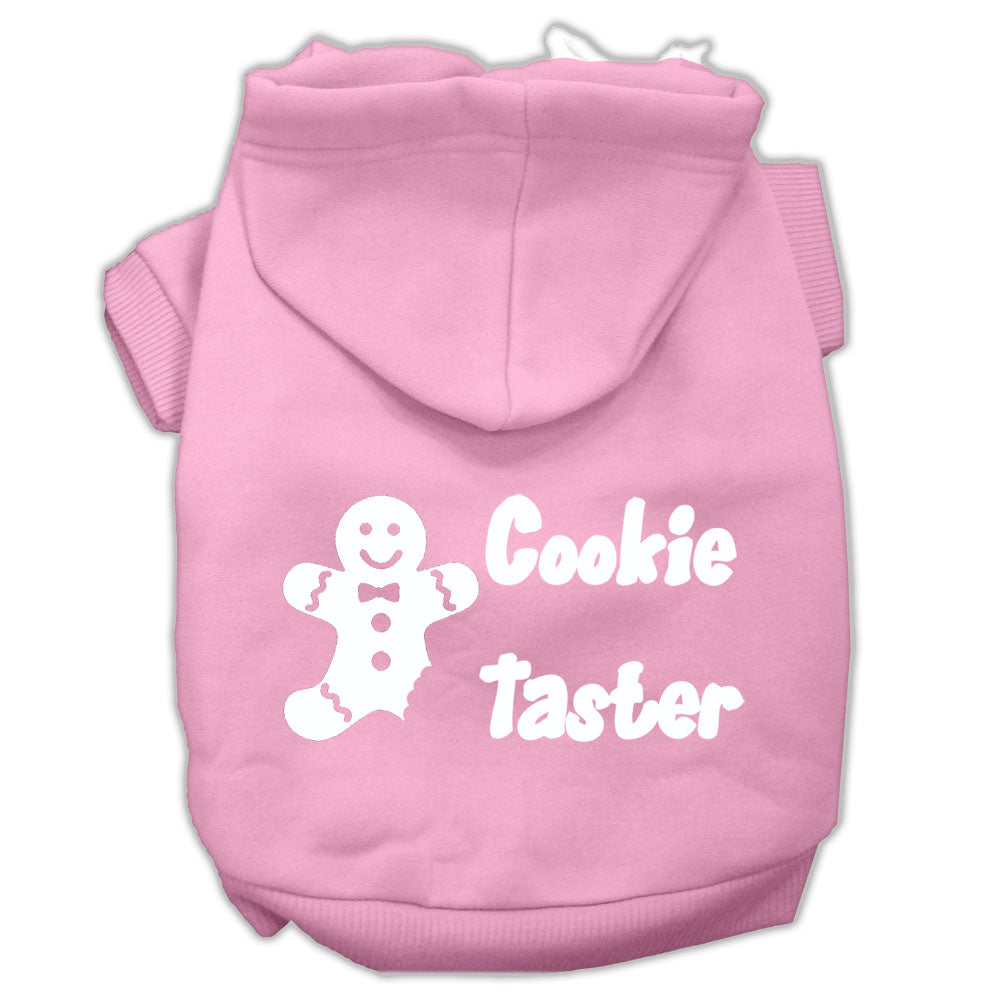 Cookie Taster Screen Print Pet Hoodies Light Pink Size Lg GreatEagleInc