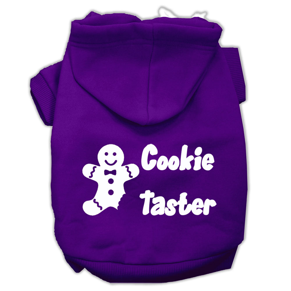 Cookie Taster Screen Print Pet Hoodies Purple Size Lg GreatEagleInc