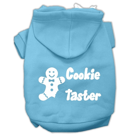 Cookie Taster Screen Print Pet Hoodies Baby Blue Size Med GreatEagleInc