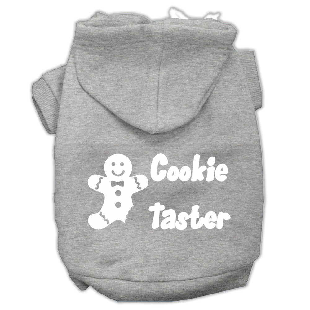 Cookie Taster Screen Print Pet Hoodies Grey Size Med GreatEagleInc