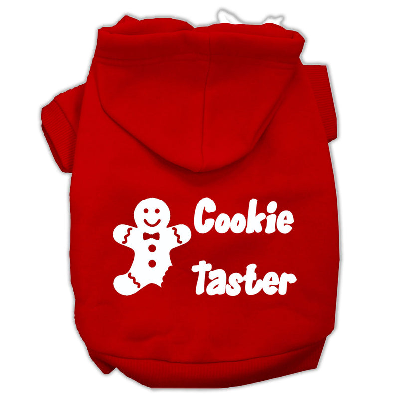 Cookie Taster Screen Print Pet Hoodies Red Size Med GreatEagleInc