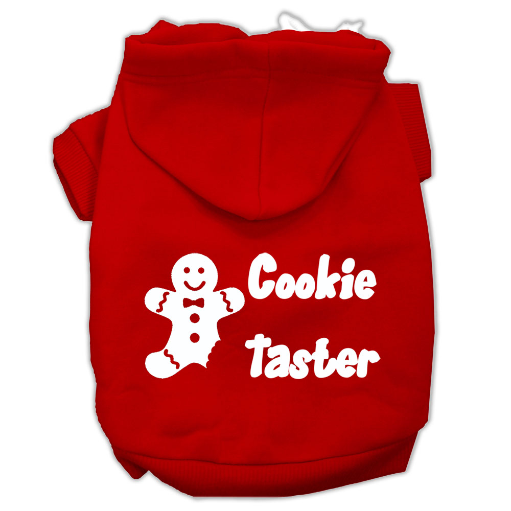 Cookie Taster Screen Print Pet Hoodies Red Size Sm GreatEagleInc