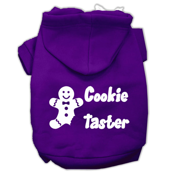 Cookie Taster Screen Print Pet Hoodies Purple Size Xl Default Title