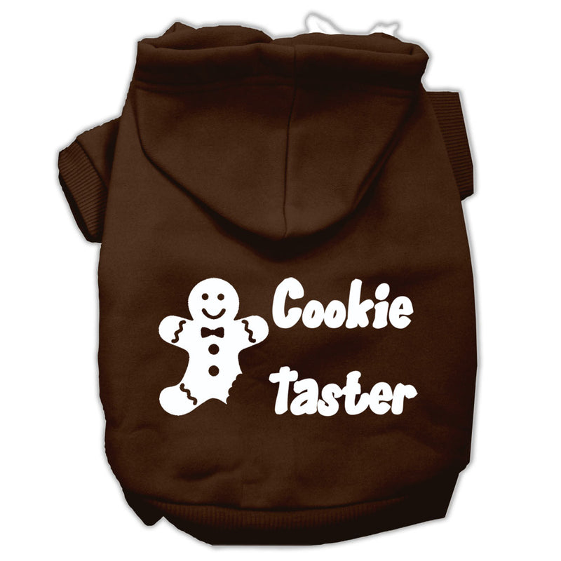 Cookie Taster Screen Print Pet Hoodies Brown Size Xs GreatEagleInc