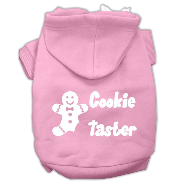 Cookie Taster Screen Print Pet Hoodies Light Pink Size Xs GreatEagleInc