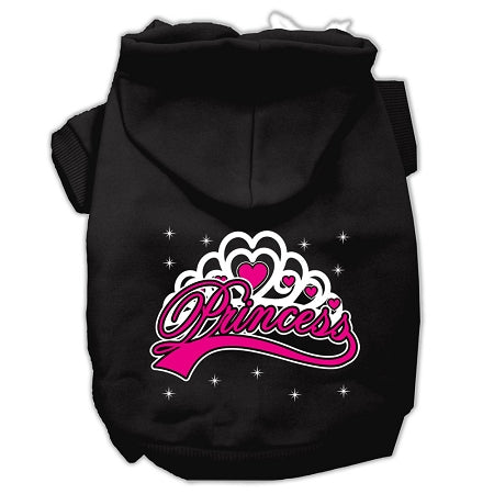 I'm A Princess Screen Print Pet Hoodies Black Size Sm GreatEagleInc