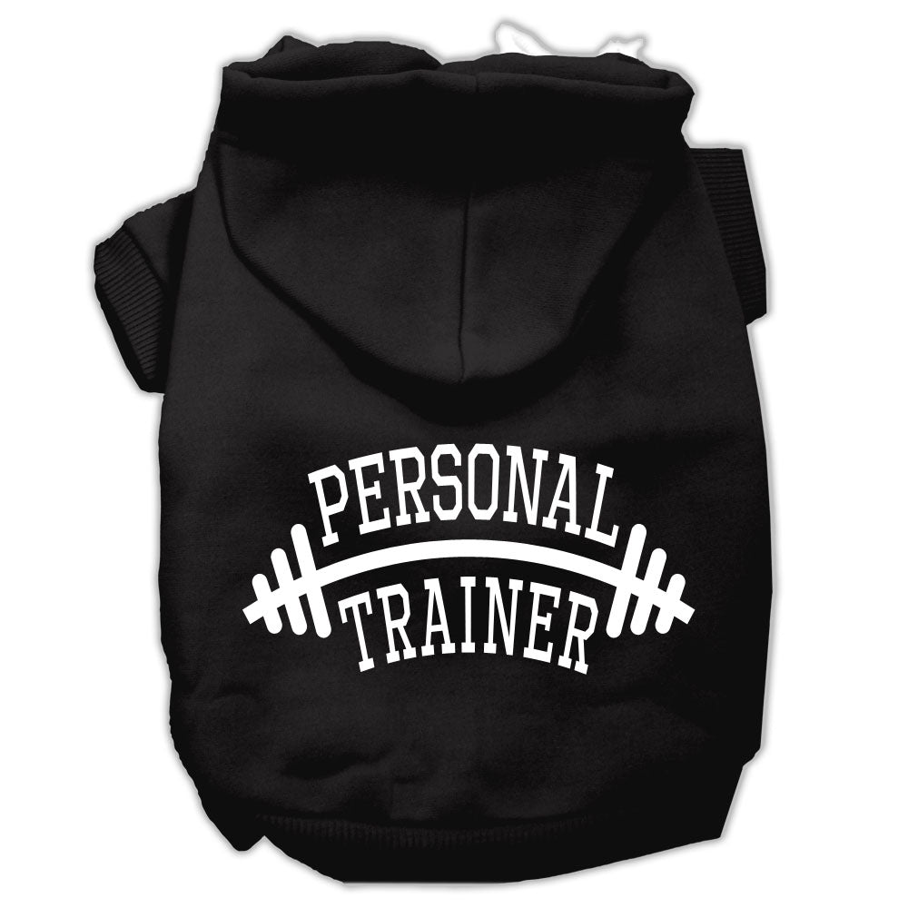 Personal Trainer Screen Print Pet Hoodies Black Size Lg Default Title