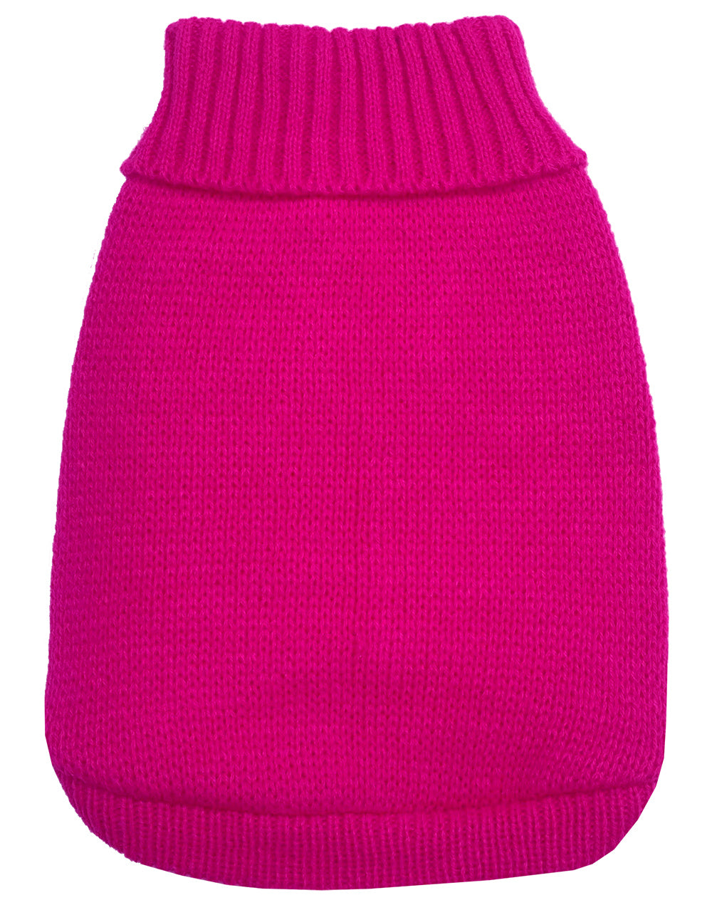 Knit Pet Sweater Bright Pink Size Large Default Title