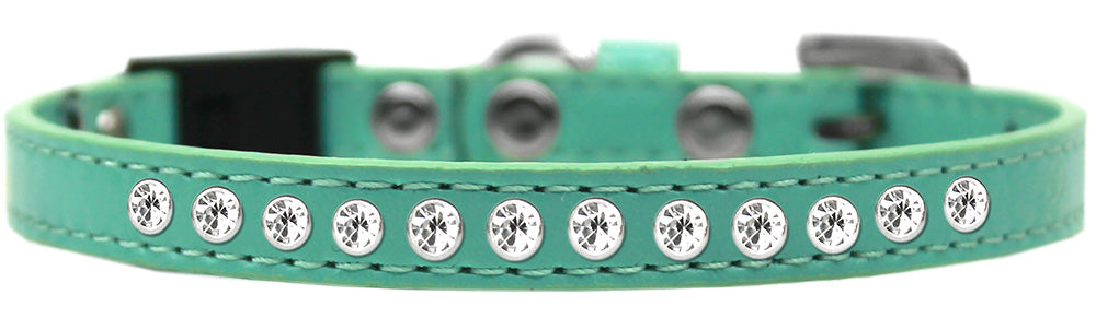 Clear Jewel Breakaway Cat Collar Aqua Size 12 Default Title