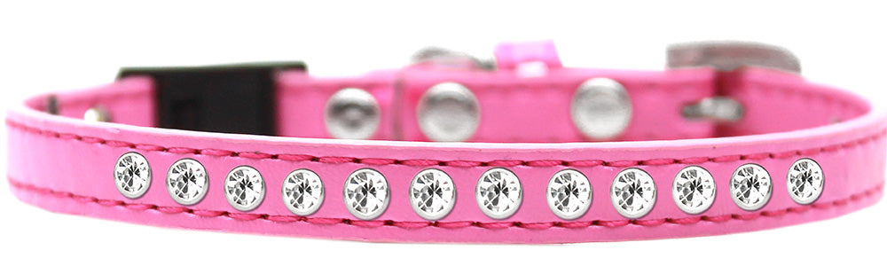 Clear Jewel Breakaway Cat Collar Bright Pink Size 14 Default Title