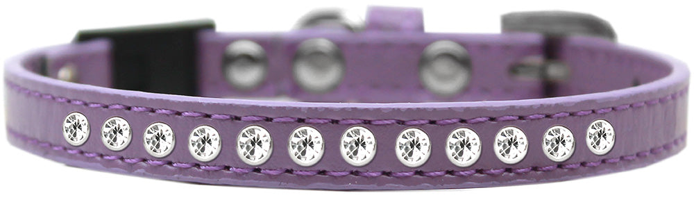 Clear Jewel Breakaway Cat Collar Lavender Size 10 Default Title