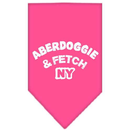 Aberdoggie Ny Screen Print Bandana Bright Pink Large GreatEagleInc