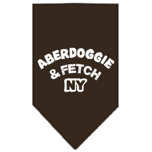 Aberdoggie Ny Screen Print Bandana Cocoa Large GreatEagleInc