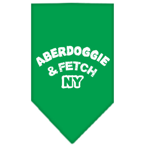 Aberdoggie Ny Screen Print Bandana Emerald Green Large GreatEagleInc