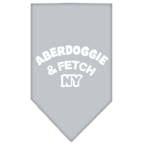 Aberdoggie Ny Screen Print Bandana Grey Large GreatEagleInc