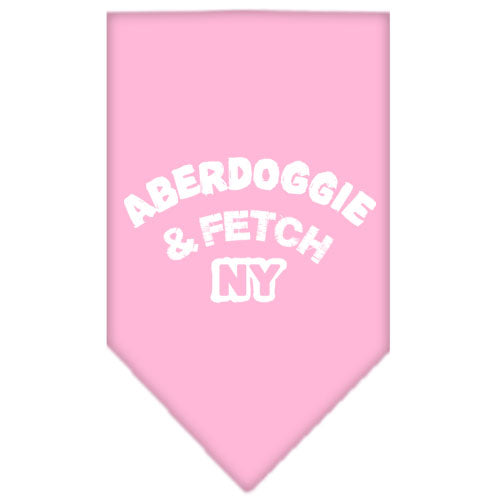 Aberdoggie Ny Screen Print Bandana Light Pink Large GreatEagleInc