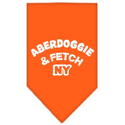 Aberdoggie Ny Screen Print Bandana Orange Large GreatEagleInc