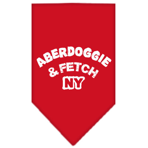 Aberdoggie Ny Screen Print Bandana Red Large Default Title