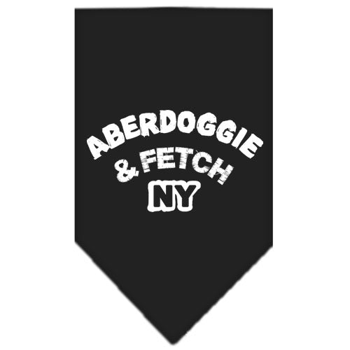 Aberdoggie Ny Screen Print Bandana Black Small GreatEagleInc