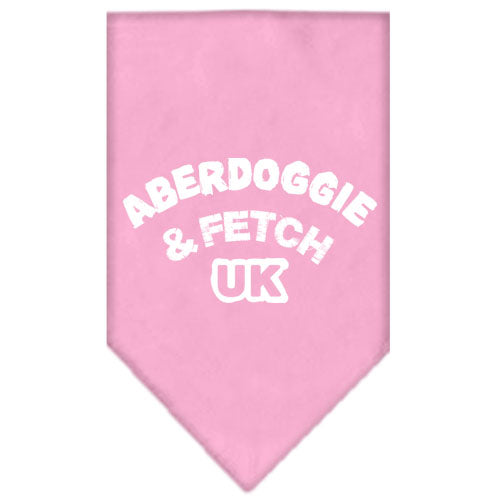 Aberdoggie Uk Screen Print Bandana Light Pink Large GreatEagleInc