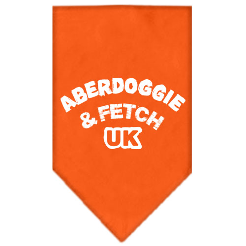 Aberdoggie Uk Screen Print Bandana Orange Large Default Title