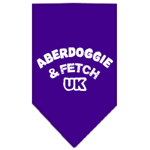 Aberdoggie Uk Screen Print Bandana Purple Large Default Title