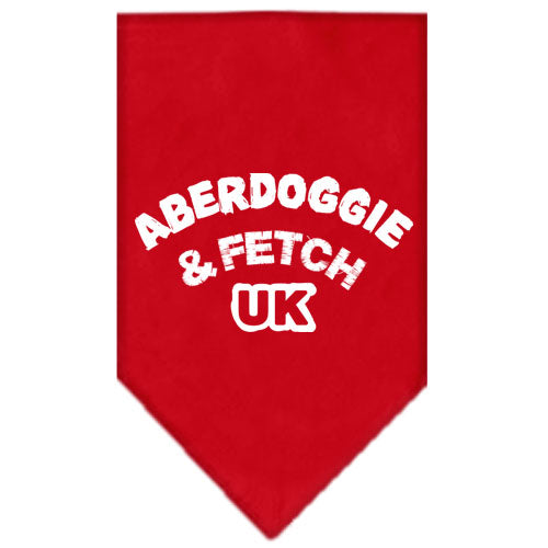 Aberdoggie Uk Screen Print Bandana Red Large Default Title