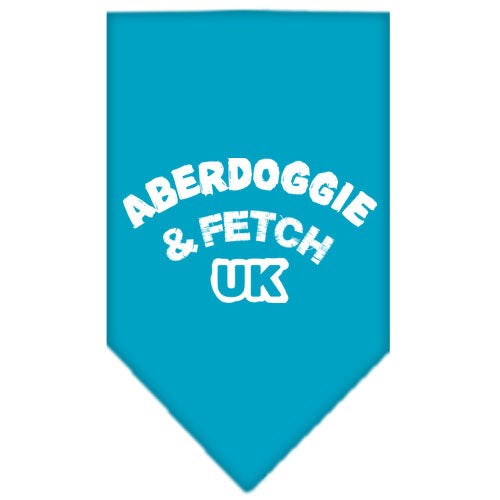 Aberdoggie Uk Screen Print Bandana Turquoise Large GreatEagleInc