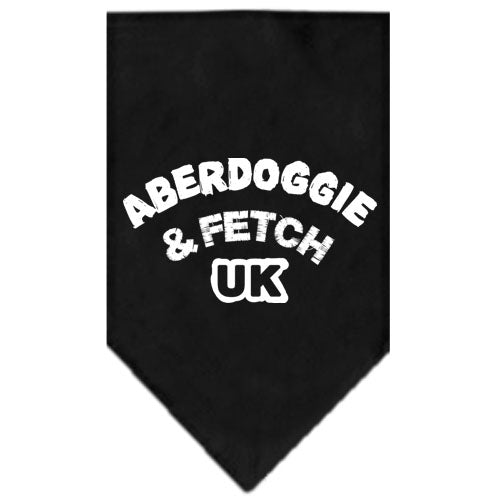 Aberdoggie Uk Screen Print Bandana Black Small GreatEagleInc