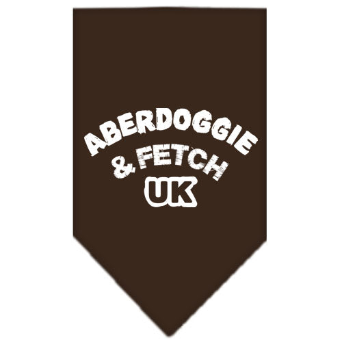 Aberdoggie Uk Screen Print Bandana Cocoa Small GreatEagleInc