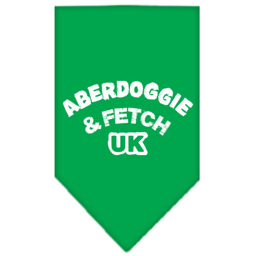 Aberdoggie Uk Screen Print Bandana Emerald Green Small GreatEagleInc