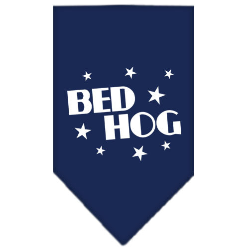 Bed Hog Screen Print Bandana Navy Blue Small GreatEagleInc