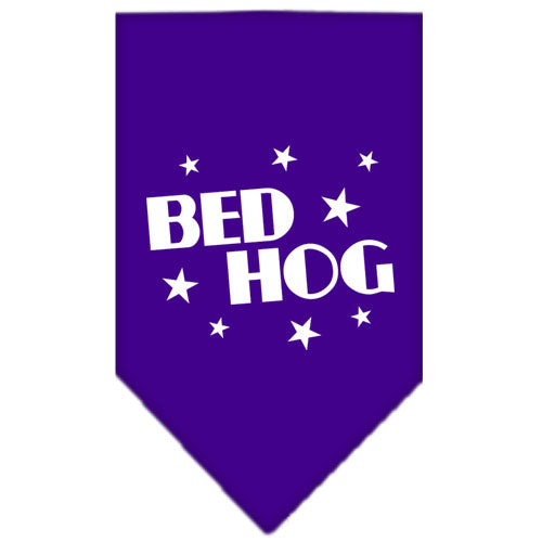 Bed Hog Screen Print Bandana Purple Small GreatEagleInc