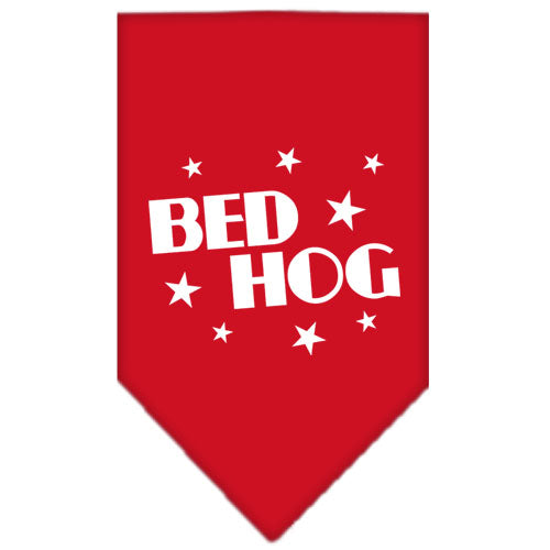 Bed Hog Screen Print Bandana Red Small Default Title
