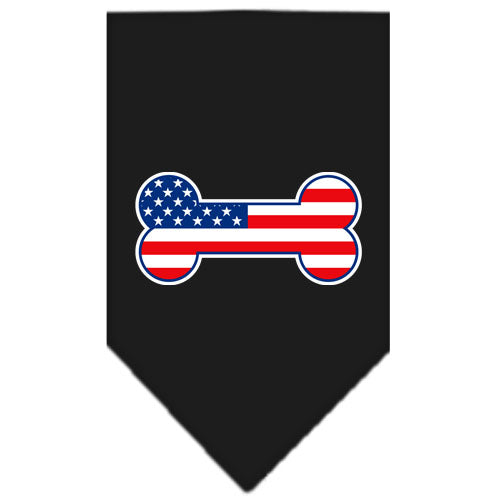 Bone Flag American Screen Print Bandana Black Large Default Title